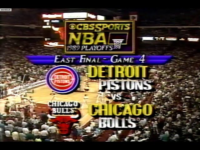 NBA On CBS - Pistons @ Bulls 1989 ECF Game 4