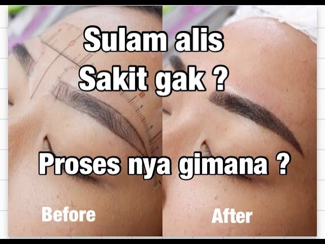 sulam alis microblading mix misty powder. sakit gak ? proses nya gimana ?