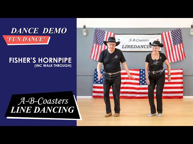 FISHER'S HORNPIPE - Line Dance Demo & Walk Through