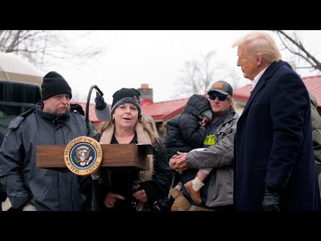 Donald Trump meets with North Carolina families affected by Hurricane Helene