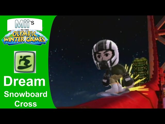 Mii's At The Olympic Winter Games - Dream Snowboard Cross