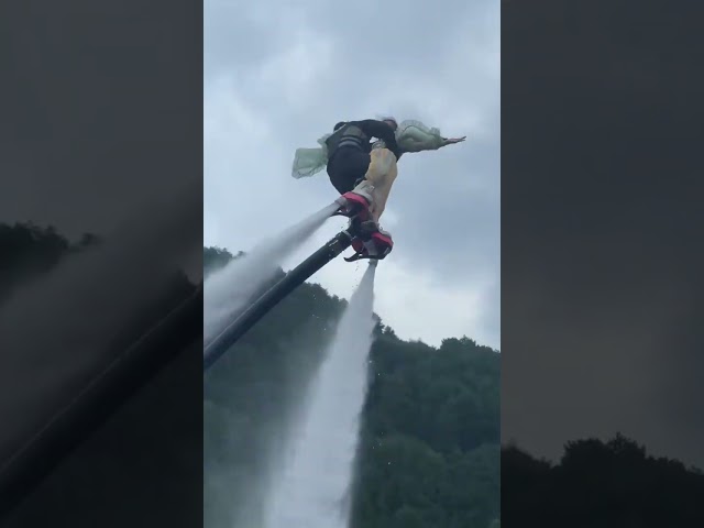 Flyboard ride is so fun 🤪😚✌️ #amusementpark #adventure #flyboard #bluesilver