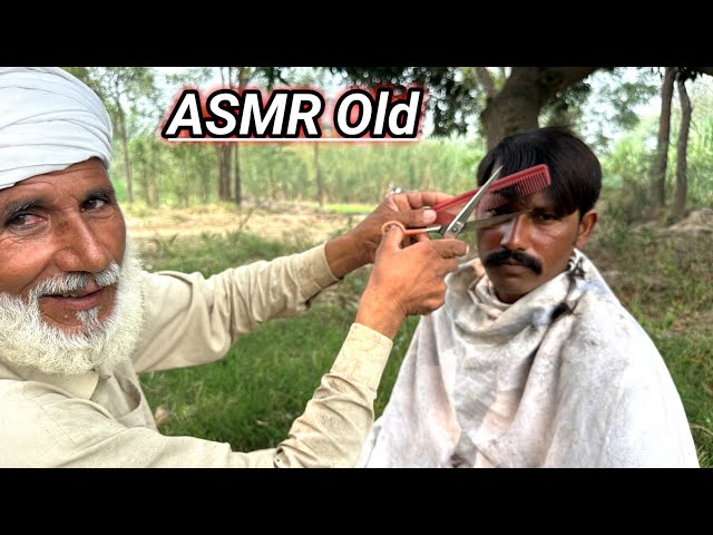 ASMR Fast Hair Cutting & Shaving With Barber Old