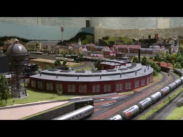 One of the largest HO scale model railroad layouts by Marklin in Germany