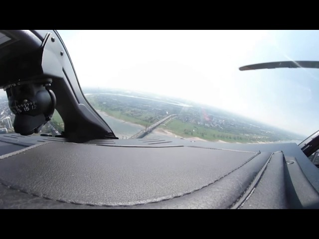 Hubschrauberflug mit der Polizei