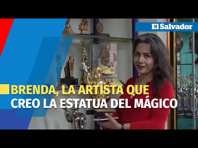 Brenda Rosales, la artista que creo la estatua del Mágico González