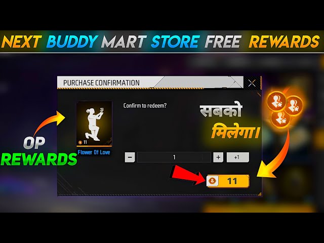 Next Buddy Mart फ्री Rewards सबको मिलेंगे 🤯| Free Fire New Event | Ff New Event | Ff New Event Today