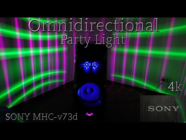 Sony MHC v73d Powerful Home Audio System Live demonstration of lights and sound | Last Release