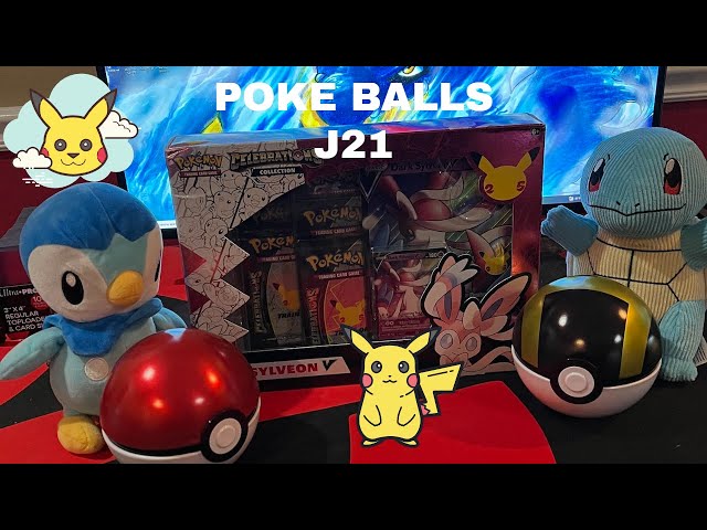 Poke balls j21 HAS EVOLVING CRIES! Plus celebrations box!