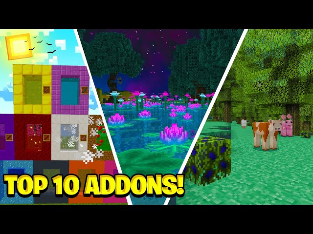 🔥TOP 10 MELHORES ADDONS PARA SEU MINECRAFT BEDROCK! (MINECRAFT PE/MCPE) Part.1