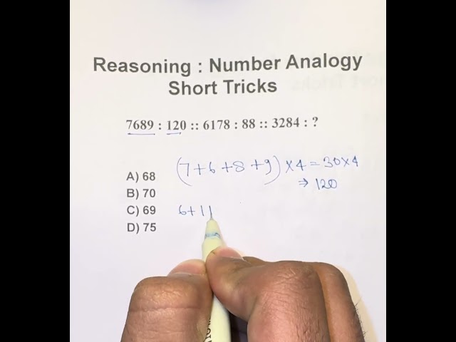 Q21: Reasoning: Number Analogy | #ssccgl #ssc #upsc #ytshorts #shorts #short #shortvideo #viralvideo