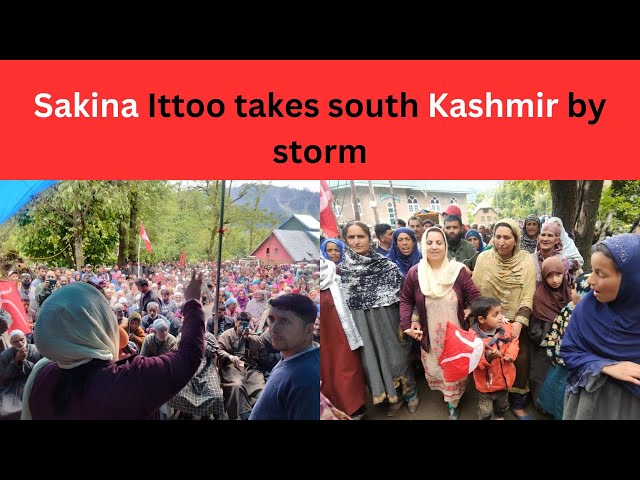 Sakina Ittoo takes south Kashmir by storm | JK News Today