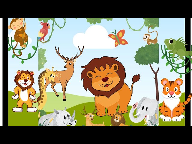 Jungle dance rhyme!  🐦😃🐯Fun with animal dance !! stop kids crying in 1 min !! kids' song & nursery!🦁