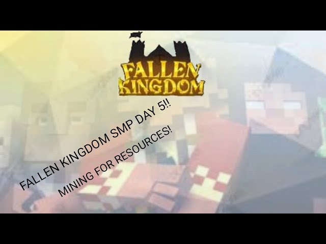 Fallen Kingdom Smp Day 5 Mining For Resources! (SMP LIVE HEAVY MINING GAMING)