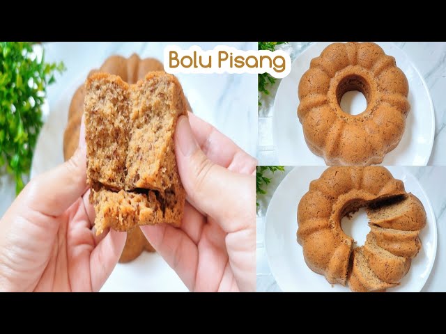 Bolu Pisang .. No Mixer & Oven , Pakai Resep Ekonomis Hasilnya Mengembang Sempurna & Rasanya Juara !