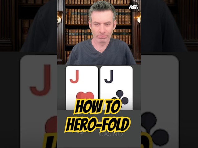 How to HERO-FOLD 🦸 #poker