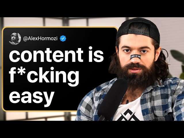 Alex Hormozi’s Advice on Content Creation