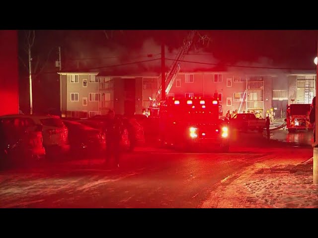 Red Cross on scene of apartment fire in Tiffin