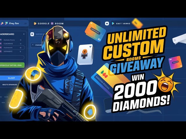 FREE FIRE LIVE CUSTOM ROOM GIVEAWAY FF LIVE TEAM CODE GIVEAWAY|#freefirelive #giveaway #nawabislive