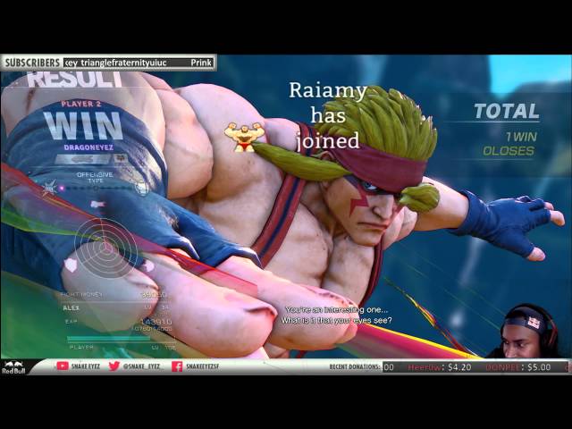 [4/11/16] Street Fighter V Stream: Alex, Zangief, and Ryu (Part 4)