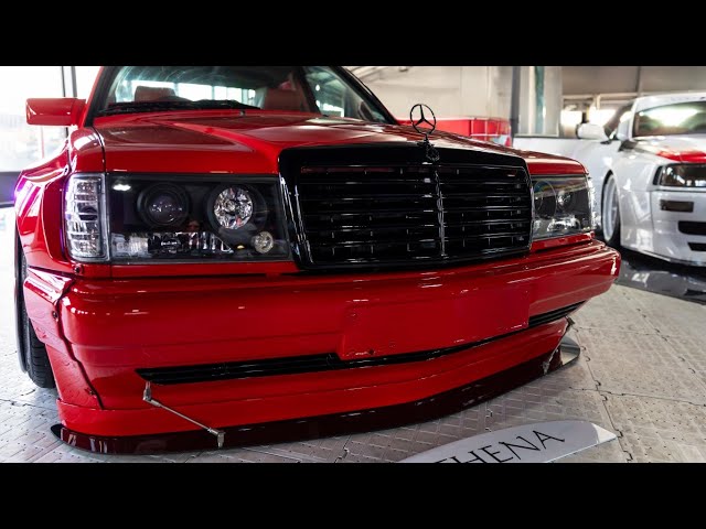 Meet "Athena" a Mercedes 190E Pandem Rocket Bunny in South Africa # gas motorshow 2024