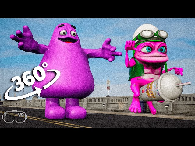 360° VR Grimace Escape Crazy Frog Song 4K