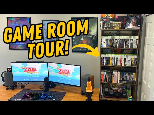 NEW Game Room Tour & Collection | Xbox 360, GameCube, Gameboy Advance, NES, Wii