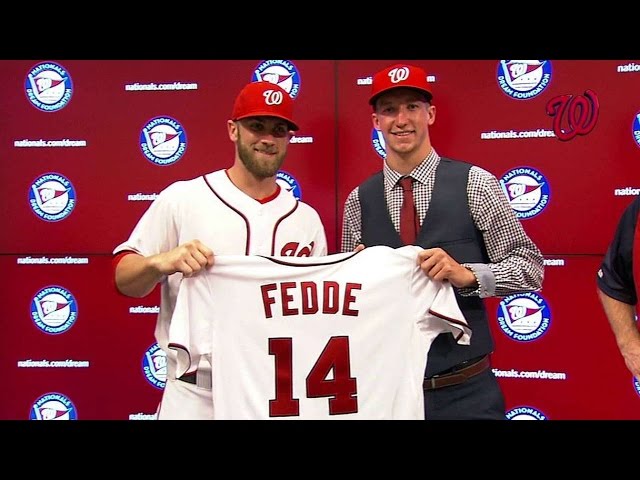 NYM@WSH: Draft pick Fedde visits Nationals Park