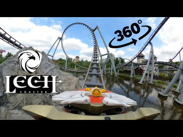 Lech Coaster 360° Front Row On Ride POV - Legendia.