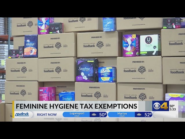 A look at Indiana's feminine hygiene tax exemptions