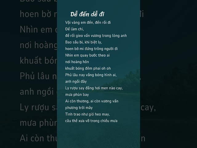 Quang Hùng MasterD - Dễ đến dễ đi