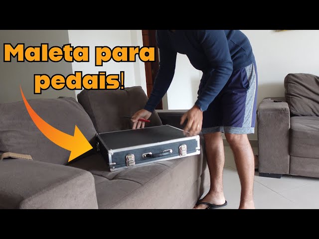 Comprei uma maleta para pedal de guitarra!!! (Pedalboard)