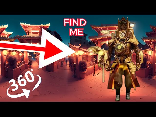 FIND  Skibidi Toilet. Old titan clockman  -  looking for a challenge 360° VR video