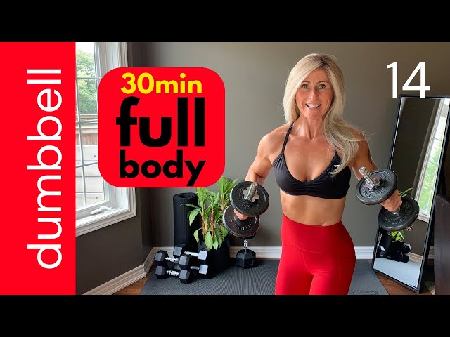 30 min STRENGTH WORKOUT at home with dumbbells, full body