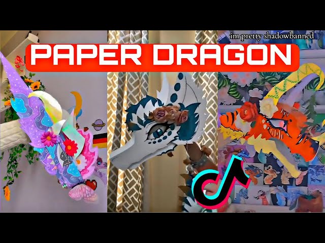 PAPER DRAGON Amazing Puppet 2025 🔥TikTok Compilation #11 #dragonpuppet #paperdragon