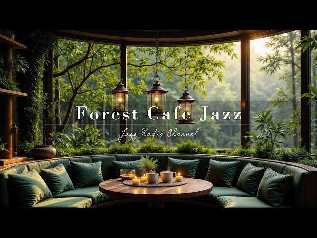 Forest Cafe Jazz Music | Morning Tranquill Jazz with Positive Bossa Nova for Stress Relief & Work