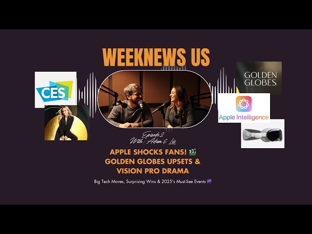 Apple Shocks Fans! Golden Globes Upsets & Vision Pro Drama | WeekNewsUS EP-2