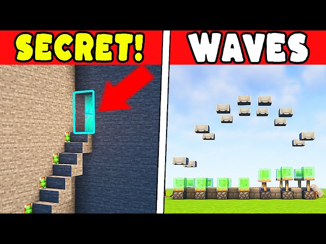 10 EASY REDSTONE BUILDING HACKS! BUILD IDEAS FOR YOU