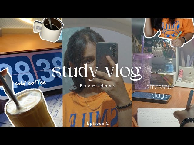 Exam study vlog ✨️🤧 | studying for classtest- 1 |lots of stress 😩