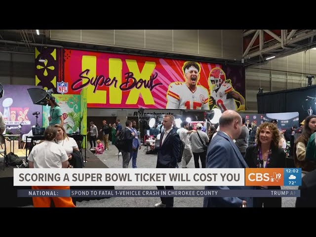 Hefty prices for tickets to this year's Super Bowl LIX