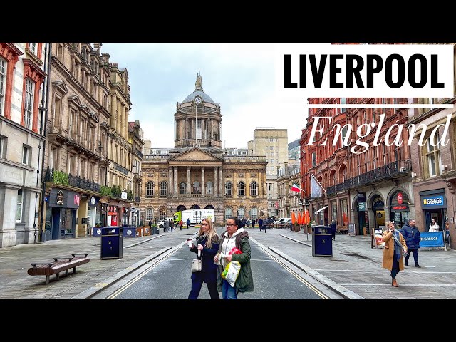 Liverpool City 🇬🇧Walking Tour - George Parade to Liverpool City Centre [4K HDR]