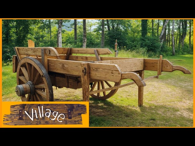 #9 Bushcraft Survival. Needlework. A wagon from the Middle Ages