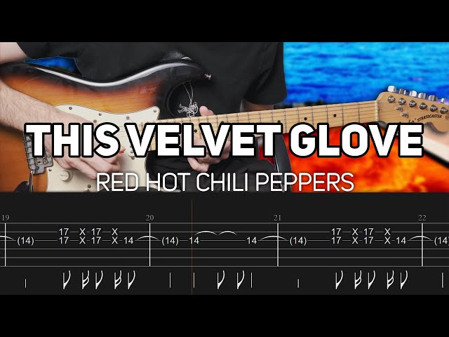 Red Hot Chili Peppers - This Velvet Glove (Guitar lesson with TAB)