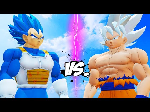 GOKU (Mastered Ultra Instinct) vs VEGETA (Royal Blue)