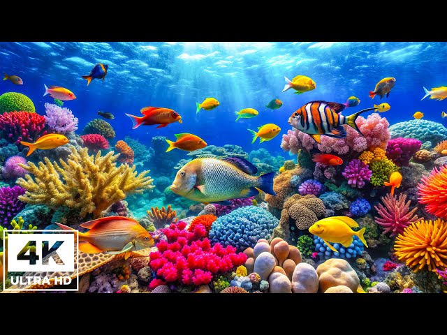 Underwater World 🐠 Ocean Waves, Deep Sea Creatures, Dolphins - Relaxing Sleep Meditation Music