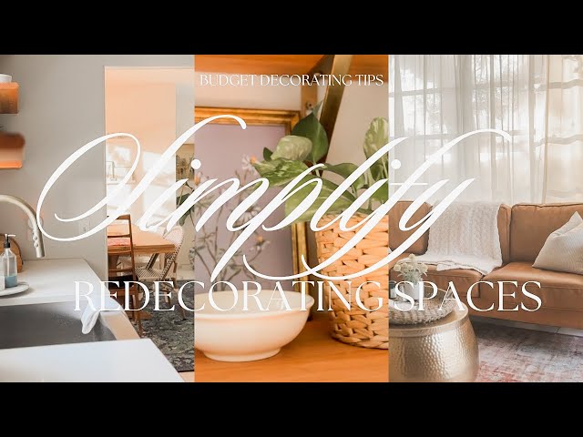 Simple Redecorating Motivation | Decorate My Kitchen & Living Room with Me