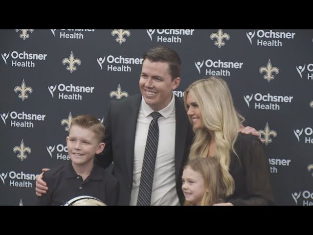 New Orleans Saints officially introduce Kellen Moore as head coach