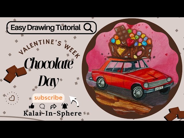 How to Celebrate Chocolate Day | Valentine's Week Special | Easy drawing Tutorial | Kalai in Sphere