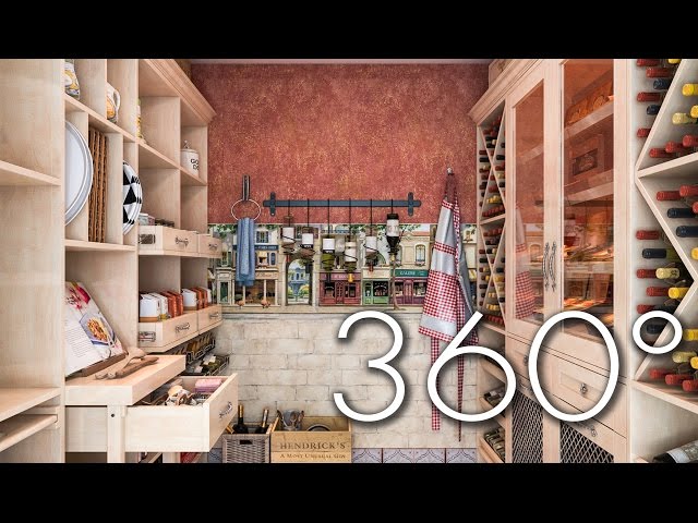 Wine & Pantry: Rustic Sophistication (360° VR Pantry Tour)