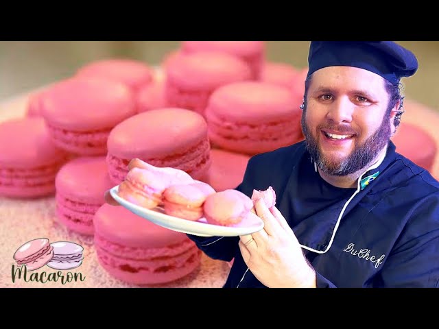 Macarons de Merengue Suíço e com Recheio de Morango técnicas importantes